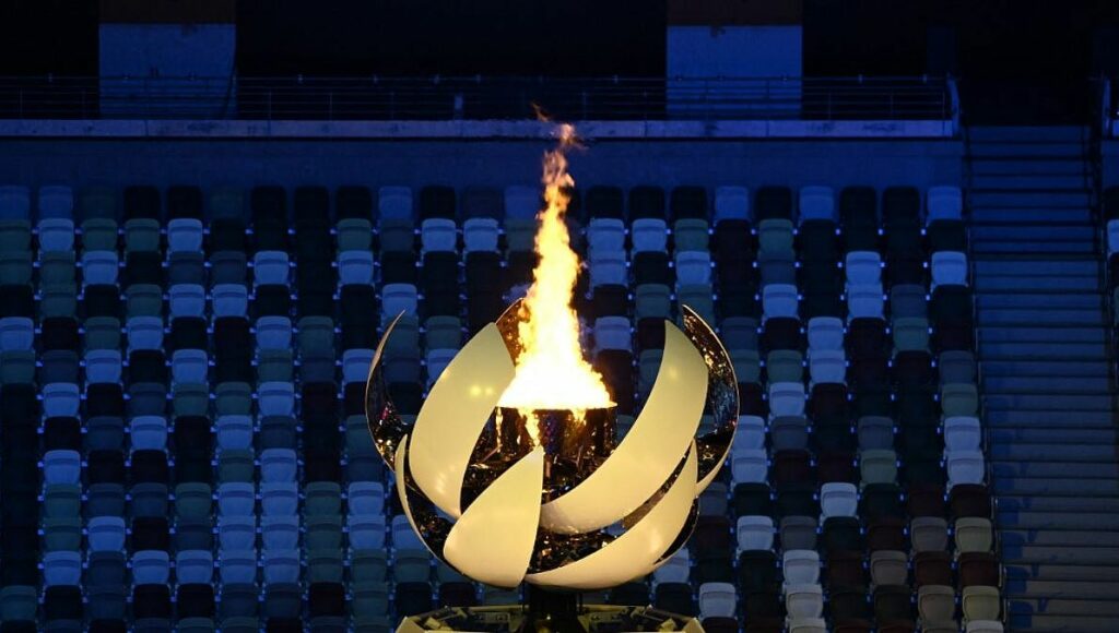 La flamme des Jeux Olympiques